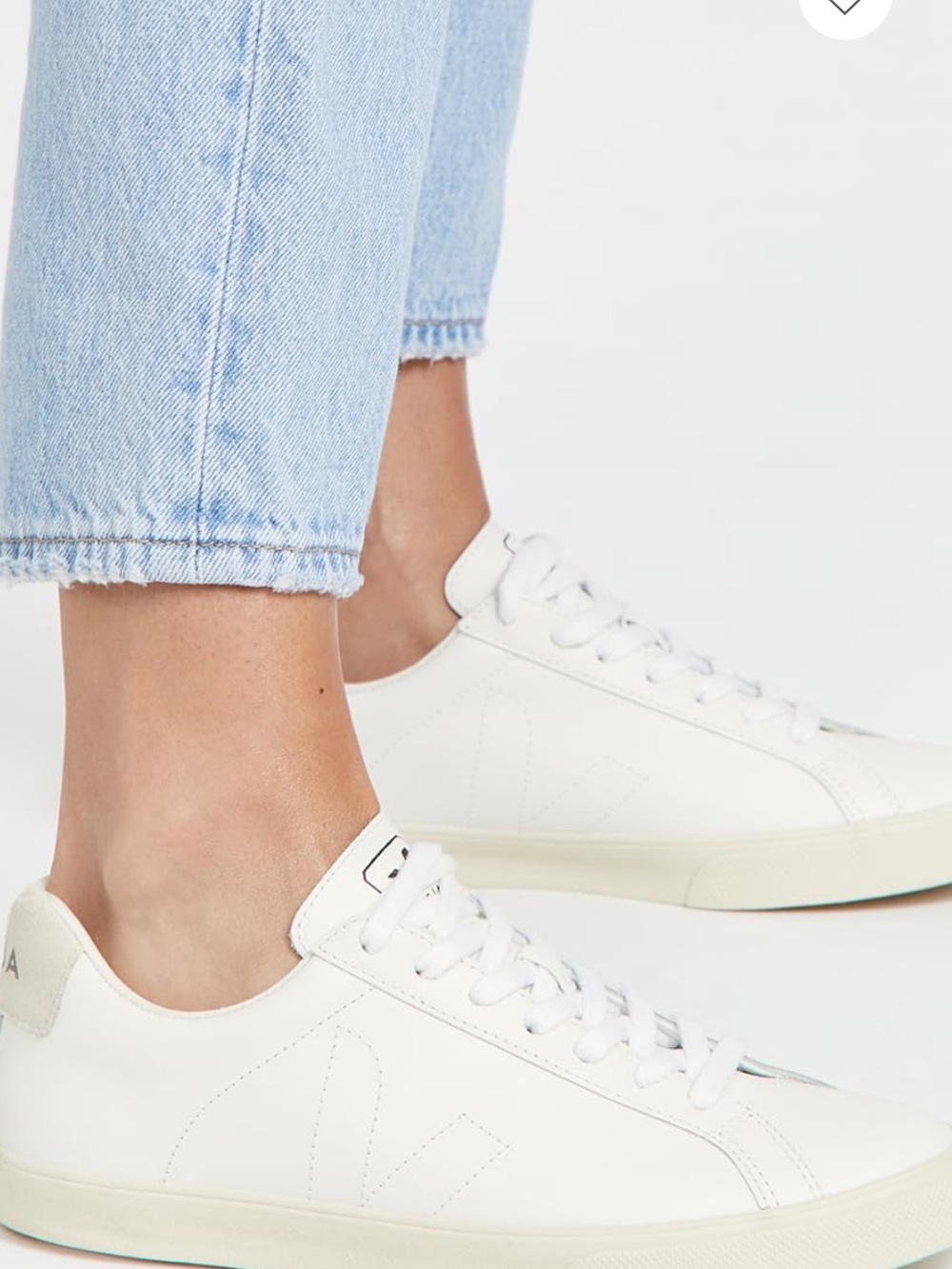 Veja Esplar White Leather Low-Top Sneakers
